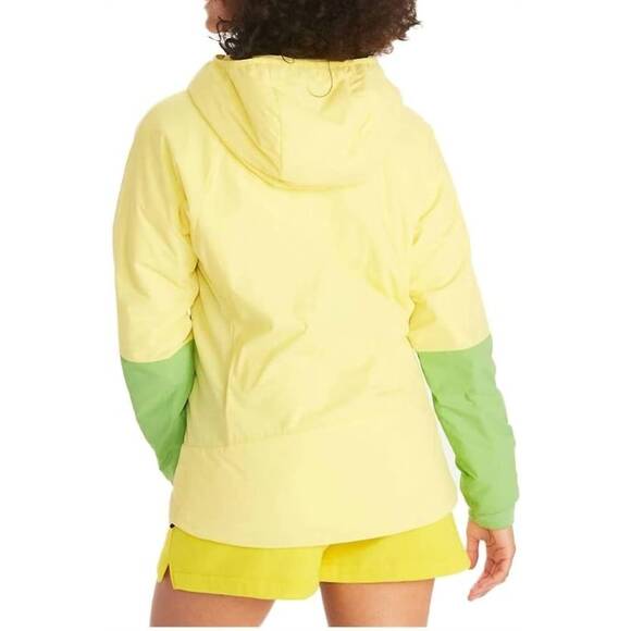 NEW MARMOT novus lt hybrid insulated hoodie in yellow display picture 1
